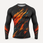 Camiseta deportiva de manga larga ajustada para hombre