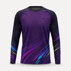 Camiseta atlética de manga larga raglán para hombre