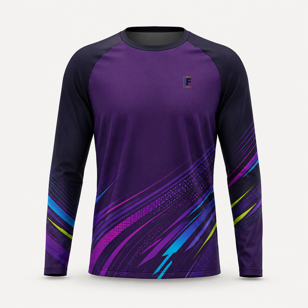 Men’s Athletic Raglan Full-Sleeve T-Shirt