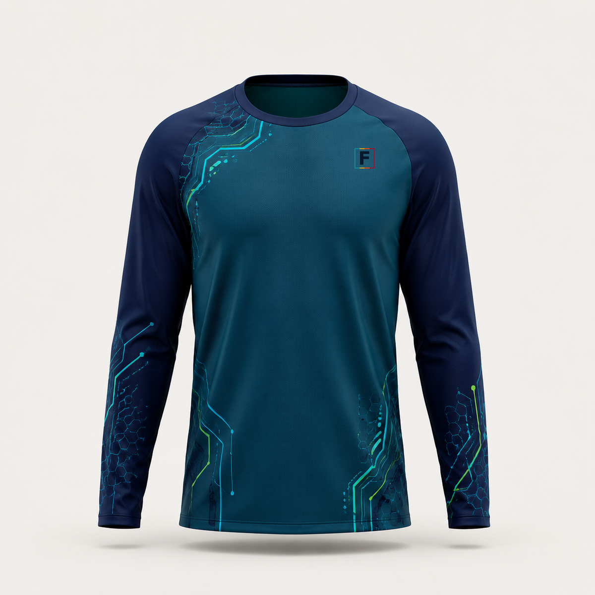 Men’s Athletic Raglan Full-Sleeve T-Shirt