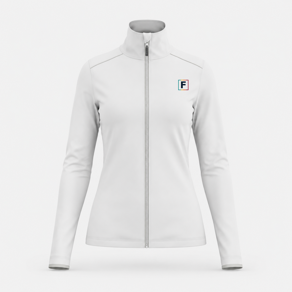 Chaqueta deportiva de cuello alto para mujer